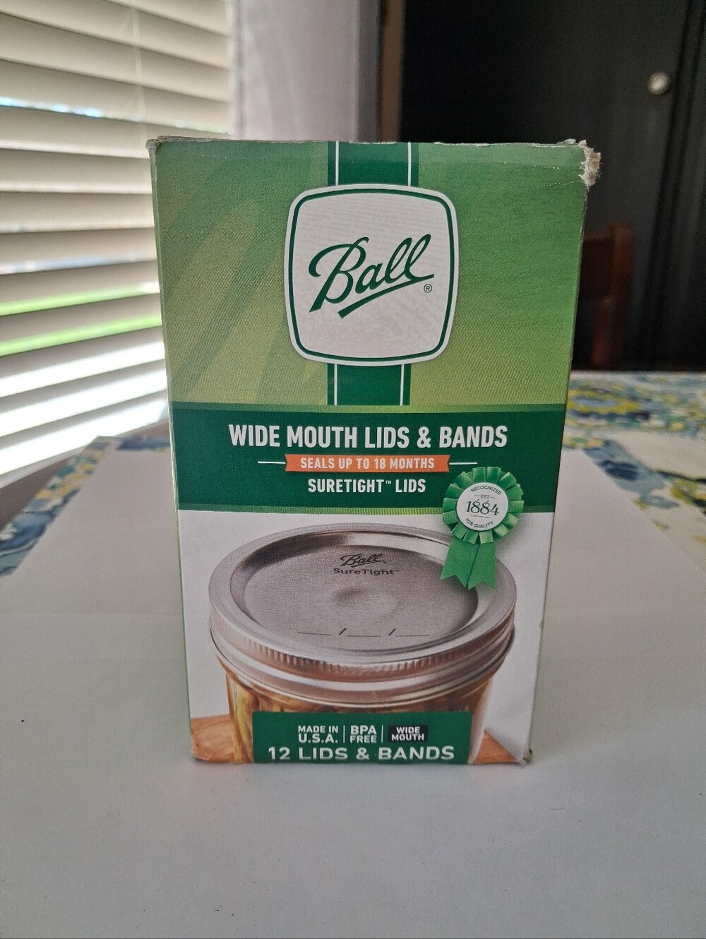 Ball Canning Wide Mouth Seal And Rings-12 Ct